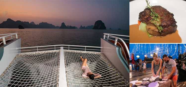 relax with the spectacular scenery in Halong Bay